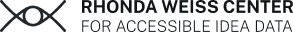 Logo for the Rhonda Weiss Center for Accessible IDEA Data